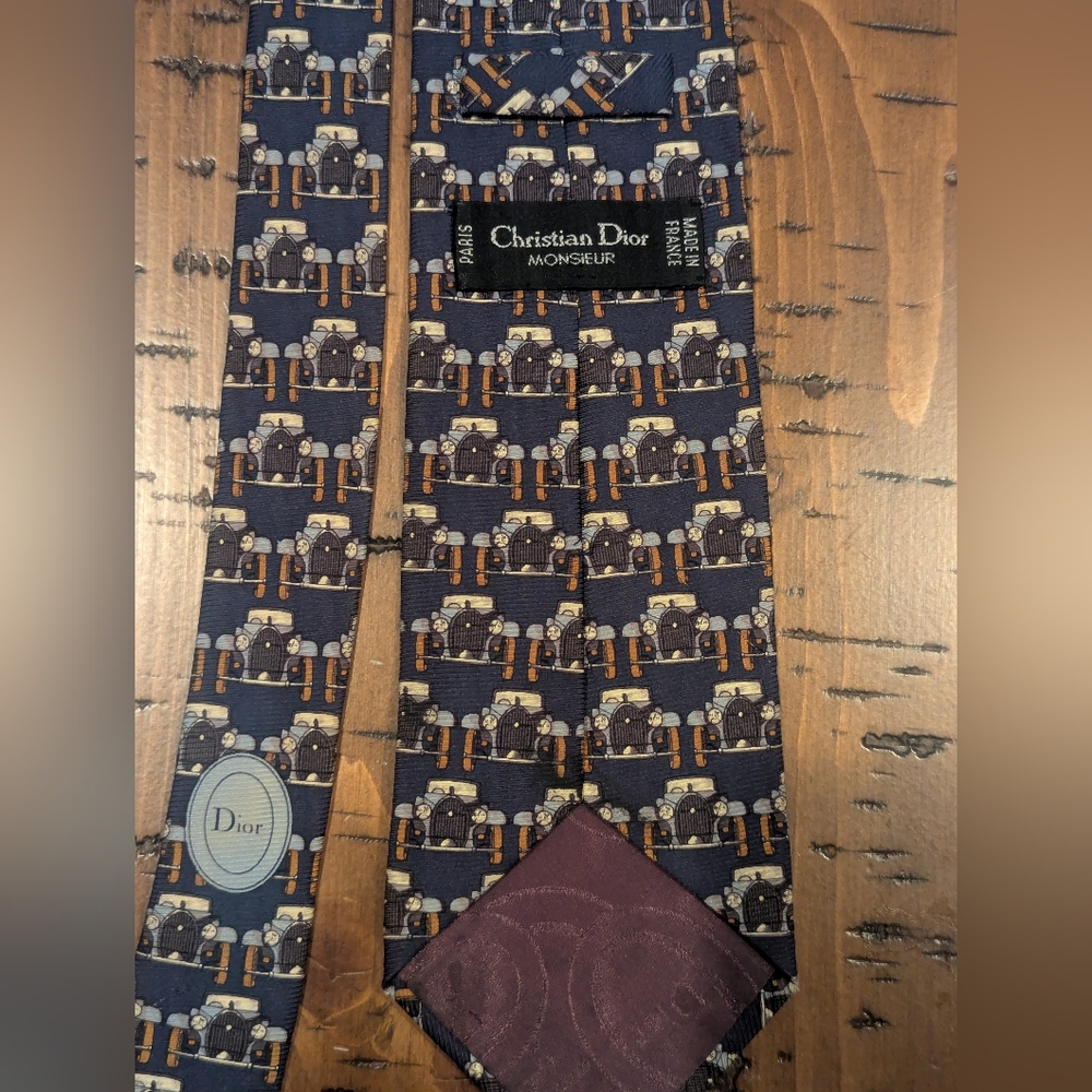 Dior Monsieur tie auto cars
